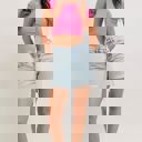  Judy Blue High Waist Rigid Magic Phone Pocket Dad Denim Short 150363