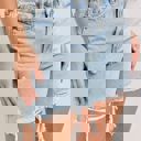  Judy Blue High Waist Rigid Magic Phone Pocket Dad Denim Short 150363