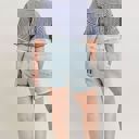  Judy Blue High Waist Rigid Magic Phone Pocket Dad Denim Short 150363