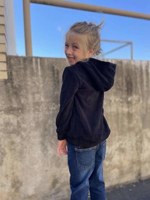 Ampersand Kid’s Half Zip Sweatshirt, Cozy Cutie New Moon