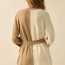  Promesa Promise the Label Colorblock Belted Cardigan