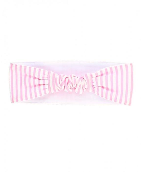 Ruggedbutts Baby Pink Seersucker Swimwear Headband