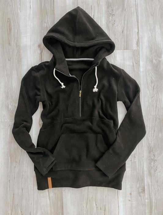 Ampersand Kid’s Half Zip Sweatshirt, Cozy Cutie New Moon