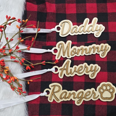 Personalized Wooden Name Tag