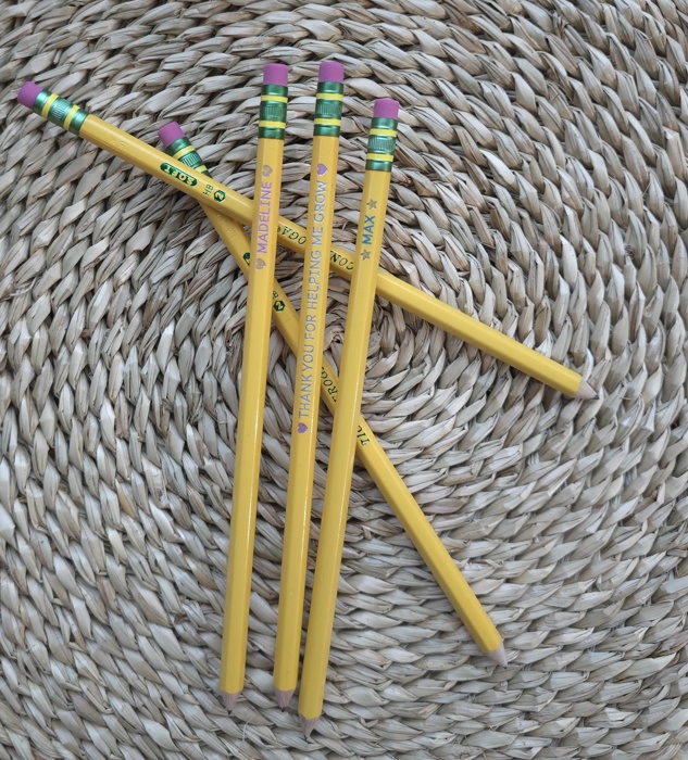 Custom Engraved #2 Ticonderoga Pencil Set