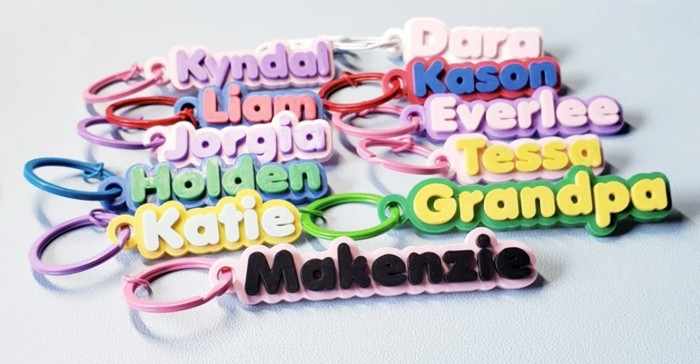 Custom Name Keychain