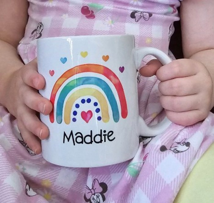 Personalized Name Mug with Rainbow