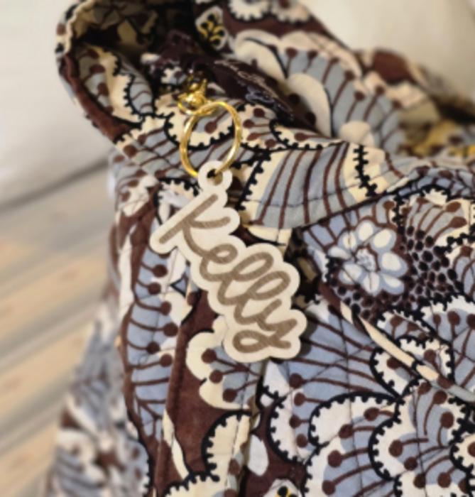 Personalized Wooden Name Keychain