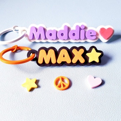 Custom Name Keychain with Symbol