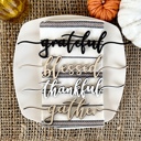 (1) of each word Wooden Thanksgiving Place Setting Words