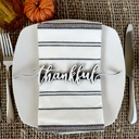 (4) Thankful Wooden Thanksgiving Place Setting Words