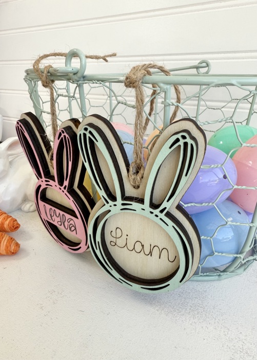 Personalized Easter Basket Tag, Easter Basket Tag, Easter Kids Decor