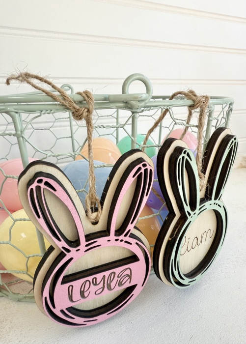 Personalized Easter Basket Tag, Easter Basket Tag, Easter Kids Decor