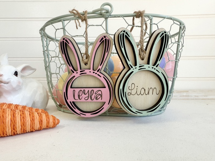 Personalized Easter Basket Tag, Easter Basket Tag, Easter Kids Decor