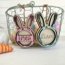  Personalized Easter Basket Tag, Easter Basket Tag, Easter Kids Decor