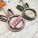  Personalized Easter Basket Tag, Easter Basket Tag, Easter Kids Decor