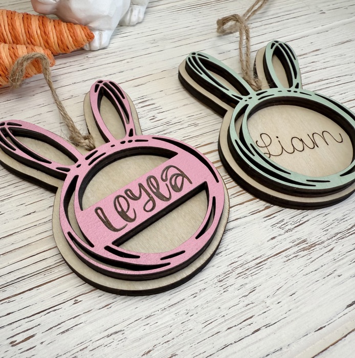 Personalized Easter Basket Tag, Easter Basket Tag, Easter Kids Decor