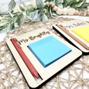  Sticky Note Holder, Post Note Holder for Teacher Appreciation Gift, Notes holder, Teacher Gift for Desk, Personalized Teacher Gift