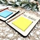  Sticky Note Holder, Post Note Holder for Teacher Appreciation Gift, Notes holder, Teacher Gift for Desk, Personalized Teacher Gift