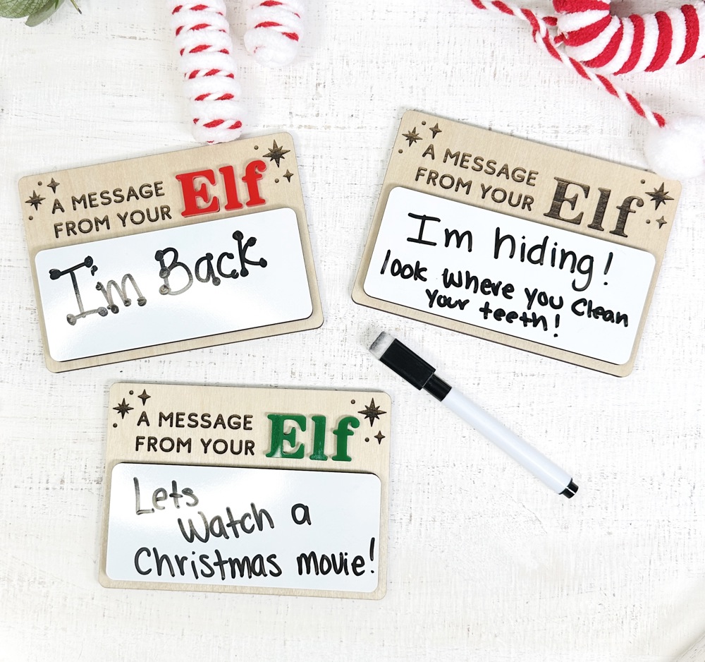 Elf Message Dry Erase Board