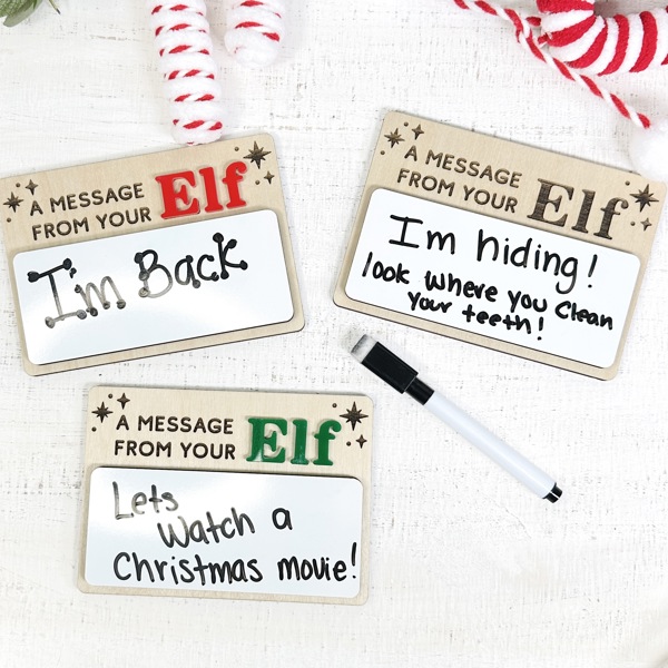 Elf Message Dry Erase Board