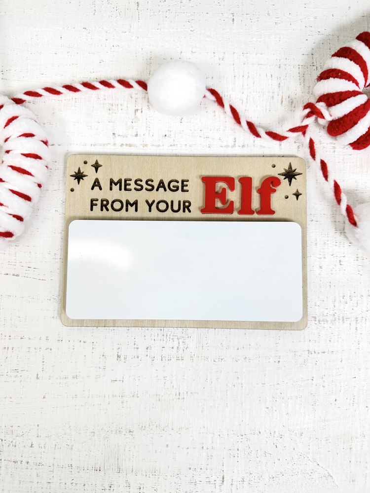 Elf Message Dry Erase Board