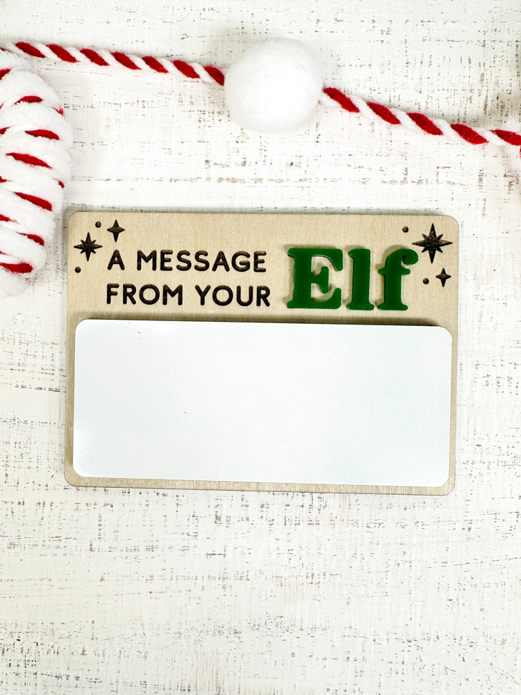 Elf Message Dry Erase Board