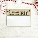 Engraved "Elf" Elf Message Dry Erase Board