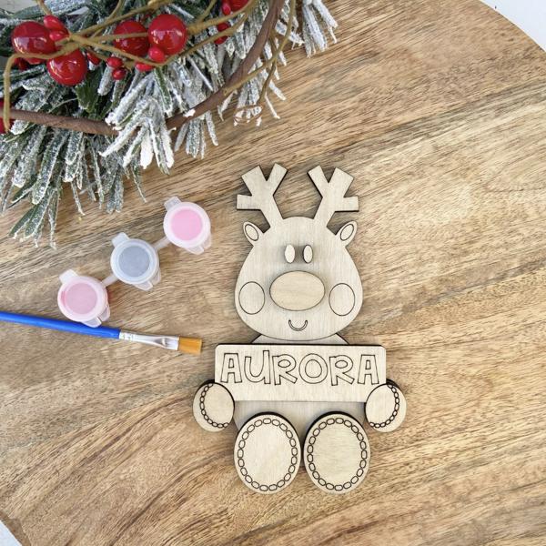 Personalized Reindeer DIY Paint Kit