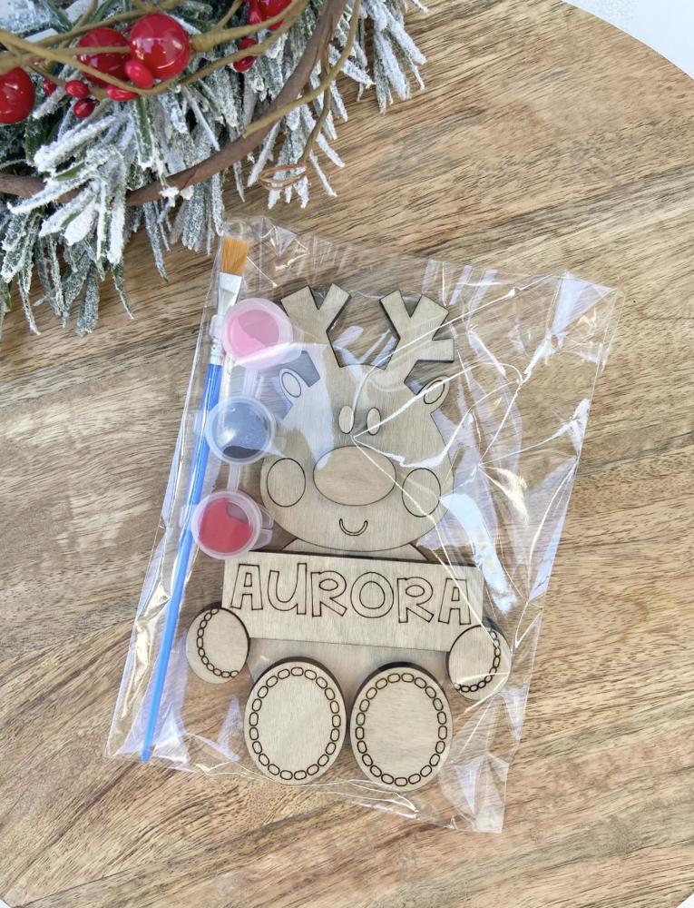 Personalized Reindeer DIY Paint Kit