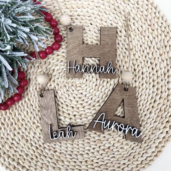 Personalized Name Christmas Ornament