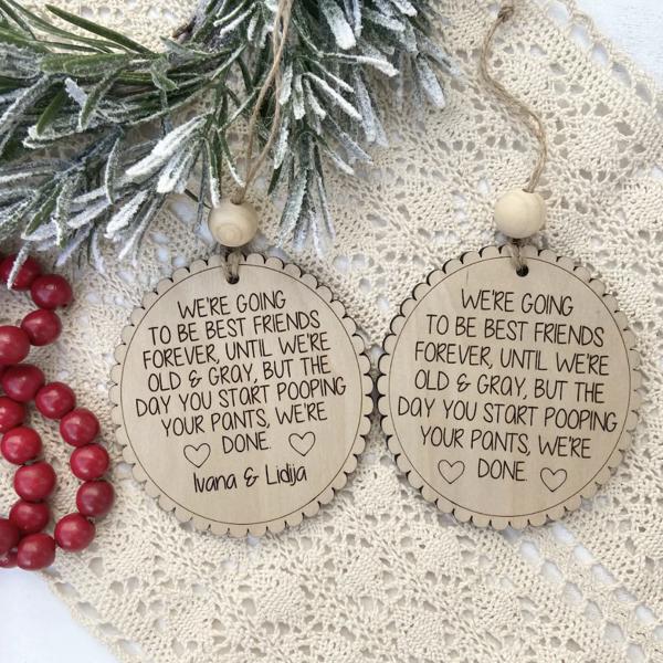 Best Friend Christmas Ornament, Friendship Ornament