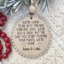  Best Friend Christmas Ornament, Friendship Ornament