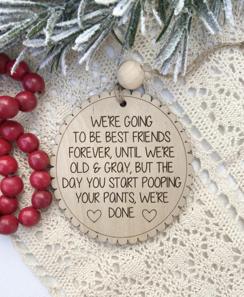 Best Friend Christmas Ornament, Friendship Ornament