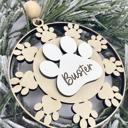  Personalized Dog Name Ornament, Pet Christmas Tree Ornament