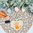  Easter Handprint Craft, Easter Keepsake, Handprint Gift, Personalized Easter, Easter Handprints, Easter DIY Kids Craft, Easter Carrot DIY