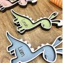  Personalized Easter Dinosaur bunny basket tag, Easter Basket Tag, Dinosaur bunny Tag, Easter, Dino Easter Tag