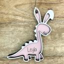  Personalized Easter Dinosaur bunny basket tag, Easter Basket Tag, Dinosaur bunny Tag, Easter, Dino Easter Tag