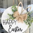  Happy Easter Door Hanger, Spring Home Decor, Easter Door Hanger, Spring Porch Decor