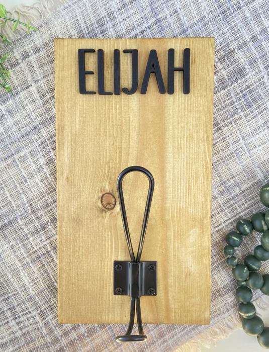 personalized backpack/towel hook, back to school, towel holder, bathroom organizer, front entry hooks, mudroom, personalized hooks