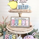  Easter Tier Tray Decor, Spring Tier Tray Decor, Easter Home Decorations