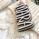  Personalized Stocking Tags, Christmas Tags, Wooden Name Tag