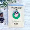  Personalized Christmas Card Holder,Christmas Card Keepsake, Christmas Card Saver, Cards of Christmas Past, Card Album, Christmas Card Holder