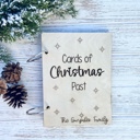  Personalized Christmas Card Holder,Christmas Card Keepsake, Christmas Card Saver, Cards of Christmas Past, Card Album, Christmas Card Holder