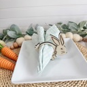  Wooden Easter Bunny Napkin Rings: Spring Table Decor, Place Settings & Festive Holiday Home Accents