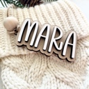  Personalized Stocking Tags, Christmas Tags, Wooden Name Tag