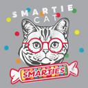 XXXL Gray Smarties® Smartie Cat | Are you a SMARTIE CAT? Tee | Officially Licensed