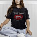 Large Wack-O-Wax® FANGS Black Mineral Wash Tee | Officially Licensed