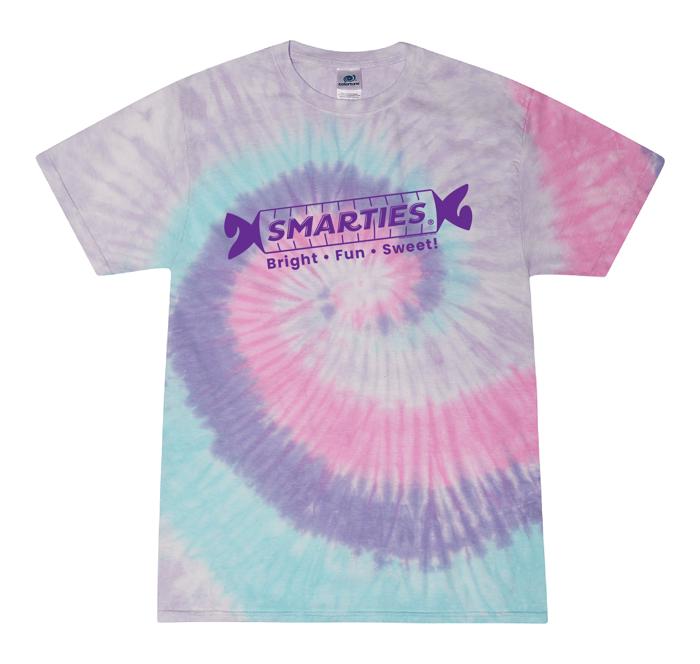 Smarties® Bright • FUN • Smarties Tie-Dye Tee | Officially Licensed