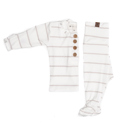 3-6M Striped Fawn Top + Bottom Set